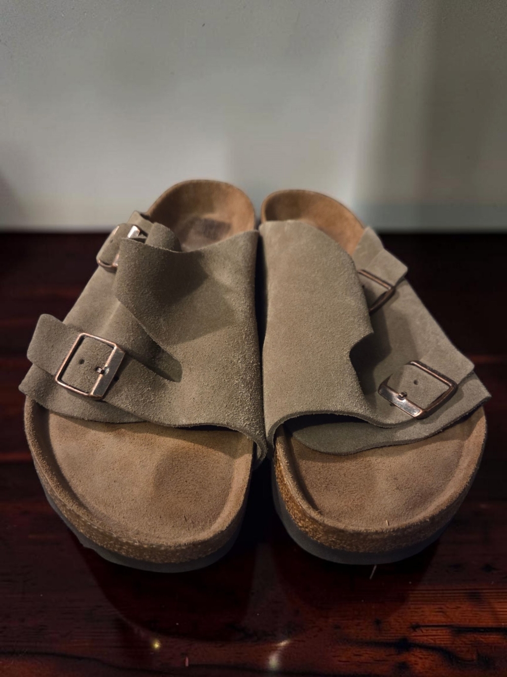 Birkenstock Zurich Taupe Slides 41 Unisex
